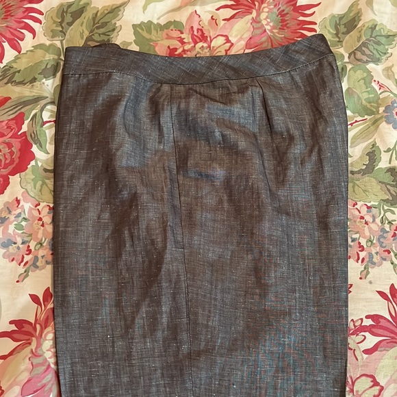 Lafayette 148 Size 14 Flat-Front Career Trouser Virgin Wool + Linen $328 NEW - Picture 6 of 16